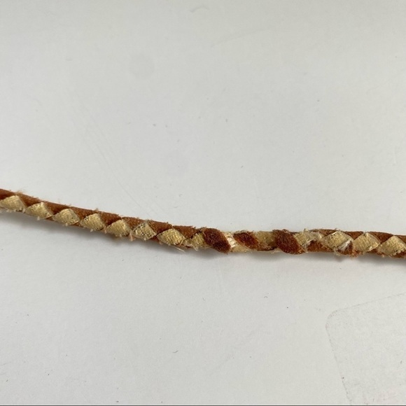 Vintage Agate Bolo Tie Western Southwest Rockabilly Cowboy Brown Red Unisex Mens - Picture 10 of 11